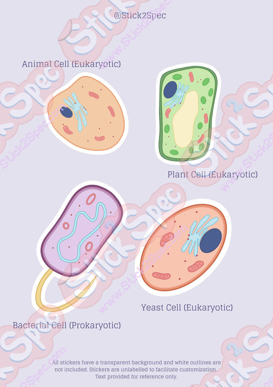Specialised Cells Sticker Sheet (Pre-Cropped for GoodNotes)